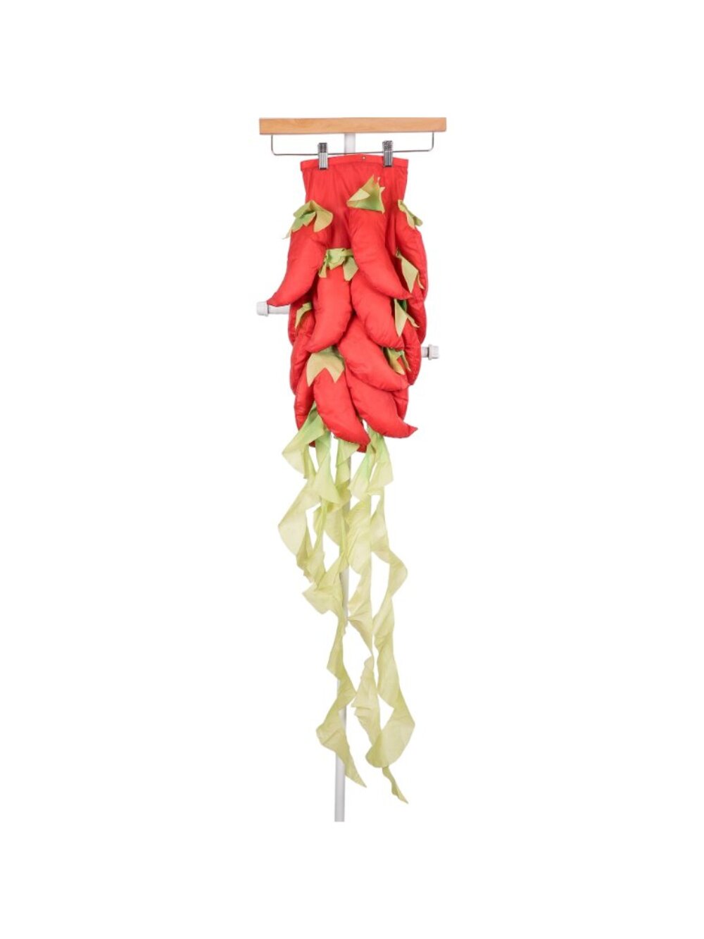 Chili Pepper Windsock Garden Decor Red Green House Nylon Spicy Curly Ribbons - Picture 2 of 6